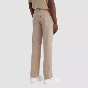 Levi's 505 Regular Fit Straight 100% Cotton Beige Tan Jeans Men's 36Lx36W